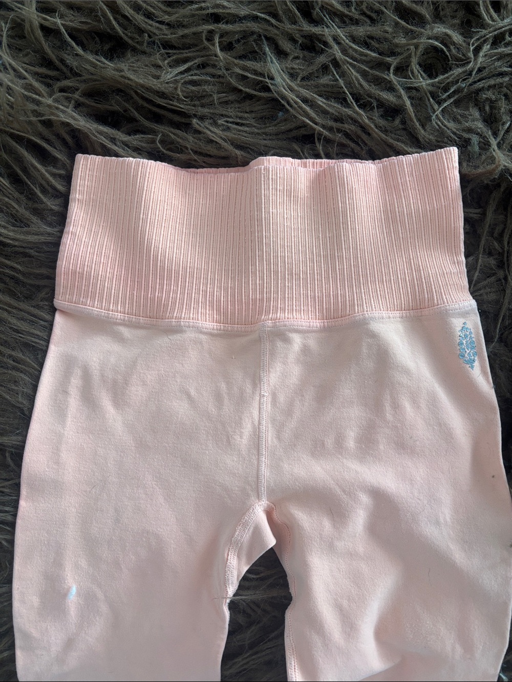 FREE PEOPLE Orange Foldover Waistband Leggings. XS.